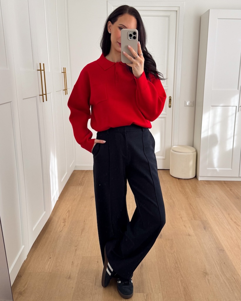Outfit Natale Maglione Rosso